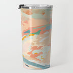 abstraction landscape in pastels Travel Mug Gallery Image 3