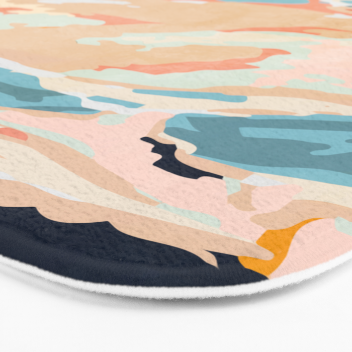 abstraction landscape in pastels Bath Mat Gallery Image 3