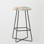 abstraction landscape in pastels Stool Gallery Image 1