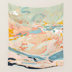 abstraction landscape in pastels Wall Tapestry Gallery Image 4