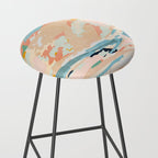 abstraction landscape in pastels Stool Gallery Image 2