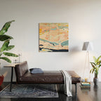 abstraction landscape in pastels Wood Wall Art Gallery Image 2