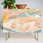 abstraction landscape in pastels Credenza Gallery Image 1