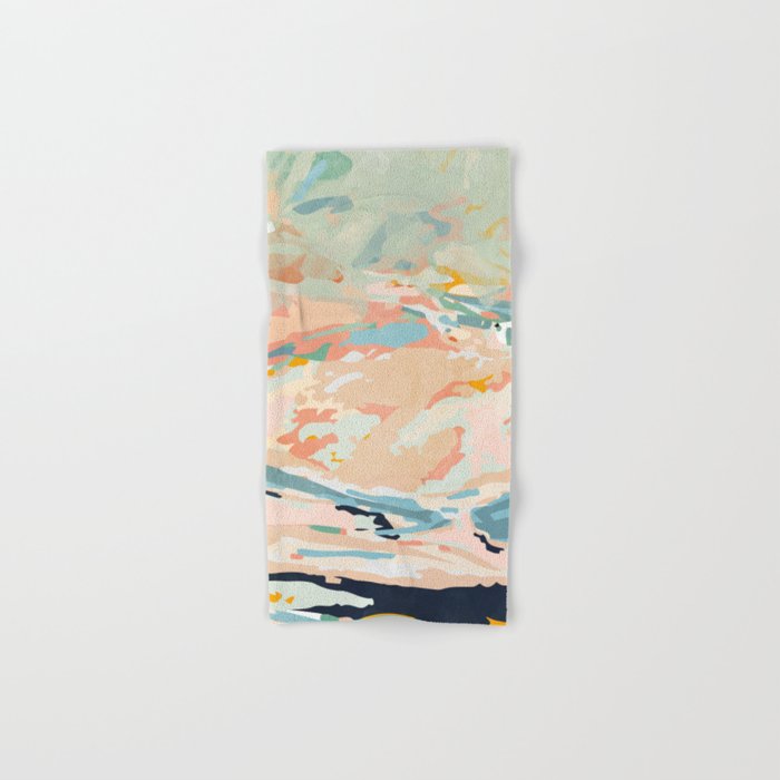 abstraction landscape in pastels Bath Towel Gallery Image 1