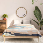 abstraction landscape in pastels Comforter Gallery Image 3