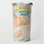 abstraction landscape in pastels Travel Mug Gallery Image 2