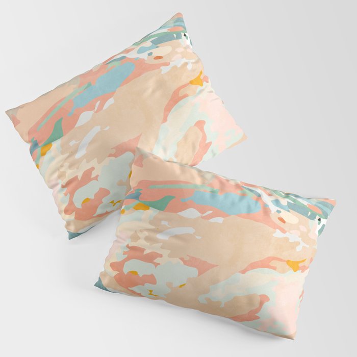 abstraction landscape in pastels Pillow Sham Gallery Image 3