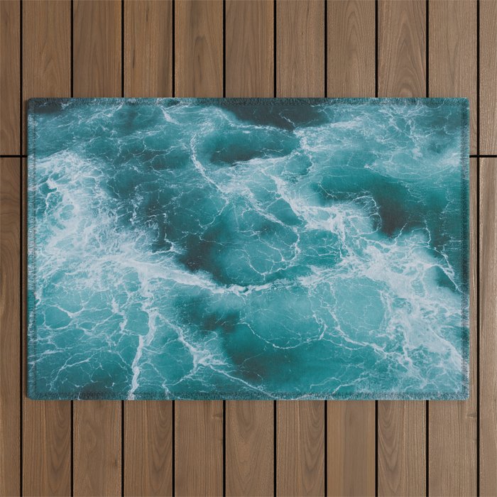Electric Ocean Outdoor Rug Gallery Image 1