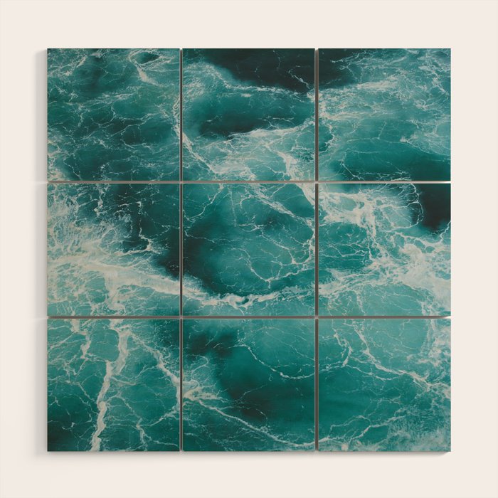 Electric Ocean Wood Wall Art Gallery Image 1