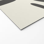 Mid Century Modern Kwaito Charcoal Gray and Muted Mustard Gold Abstract Welcome Mat Gallery Image 2