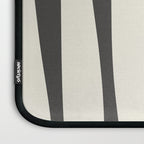 Mid Century Modern Kwaito Charcoal Gray and Muted Mustard Gold Abstract Laptop Sleeve Gallery Image 3