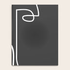 abstract line art face Notebook Gallery Image 4