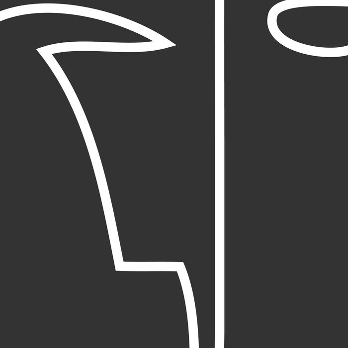 abstract line art face Coffee Mug Gallery Image 2