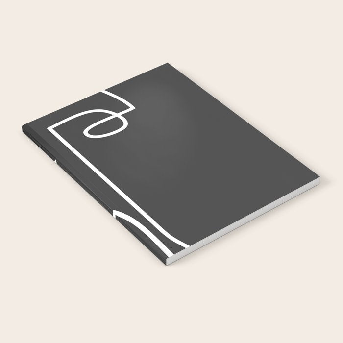 abstract line art face Notebook Gallery Image 2