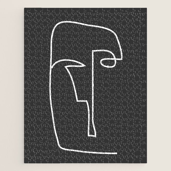 abstract line art face Jigsaw Puzzle Gallery Image 1