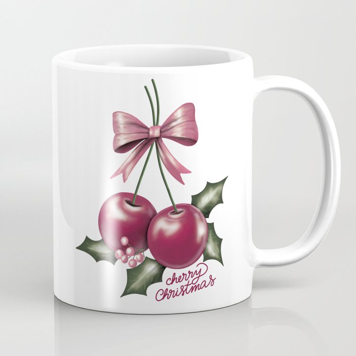Cherry Christmas Coffee Mug Gallery Image 1