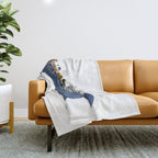 starlight chien Throw Blanket Gallery Image 1