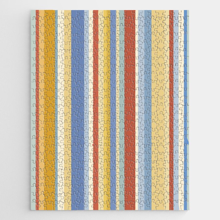 Classic Stripes VIII - 70s Summer Jigsaw Puzzle Gallery Image 1