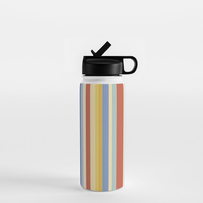 Classic Stripes VIII - 70s Summer Water Bottle Gallery Image 1