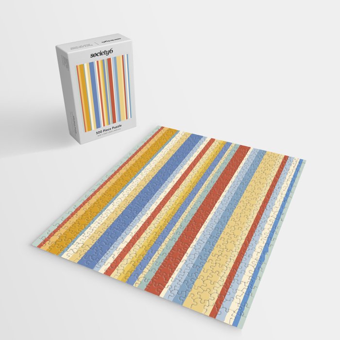 Classic Stripes VIII - 70s Summer Jigsaw Puzzle Gallery Image 2