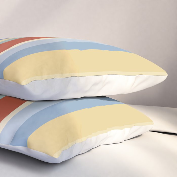 Classic Stripes VIII - 70s Summer Pillow Sham Gallery Image 3