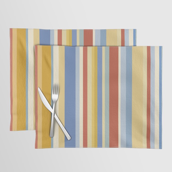 Classic Stripes VIII - 70s Summer Placemat Gallery Image 1