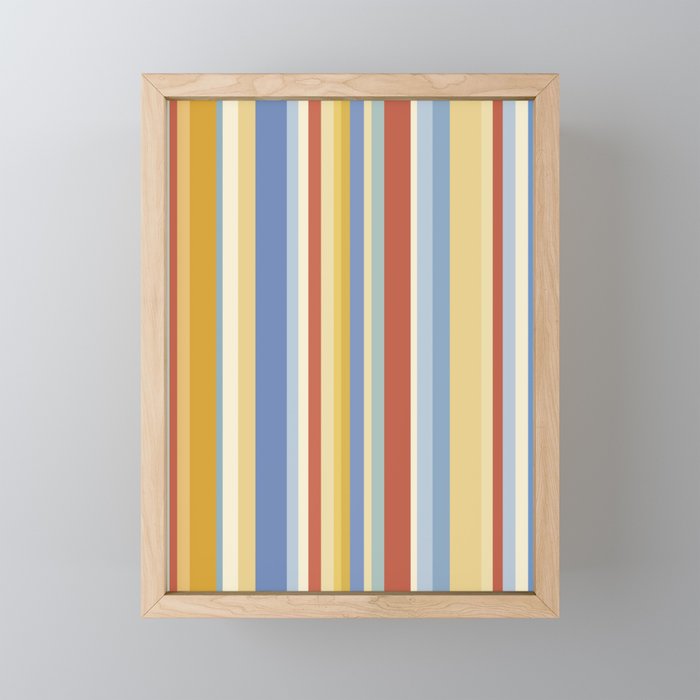 Classic Stripes VIII - 70s Summer Mini Art Print Gallery Image 1