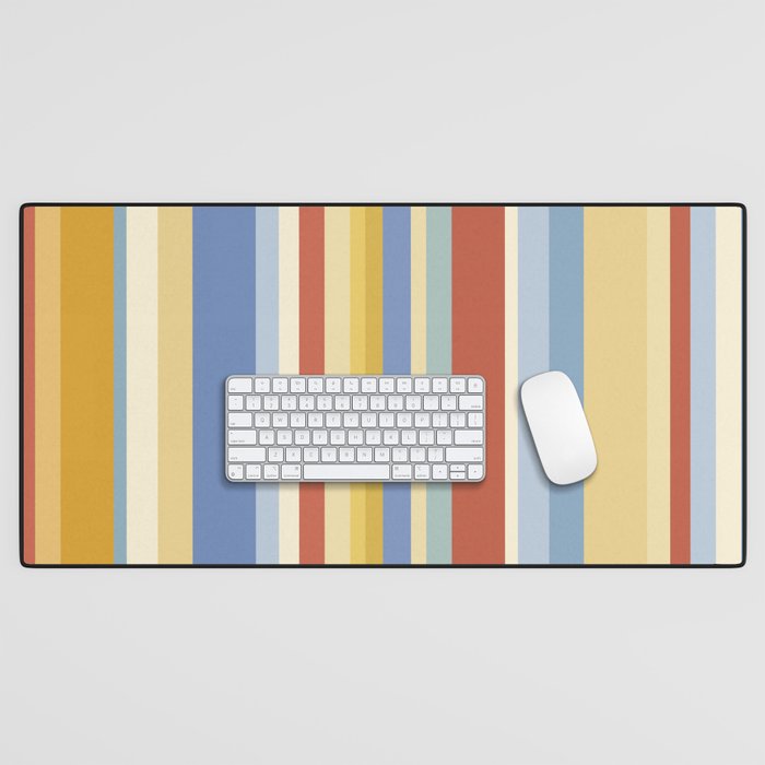 Classic Stripes VIII - 70s Summer Desk Mat Gallery Image 1