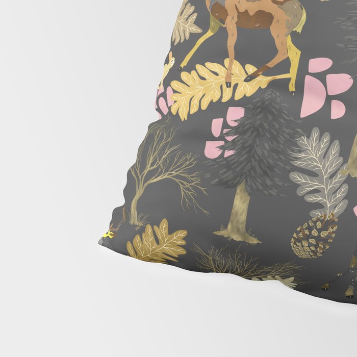 Colorful forest animals F Pillow Sham Gallery Image 4