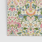 William Morris Vintage Lodden Blush Pink & Woad Blue Poster Gallery Image 3