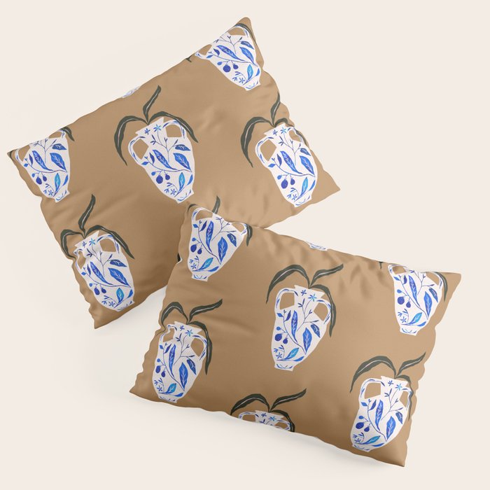 Dynasty Vase with Citrus & Blossoms Pillow Sham Gallery Image 3