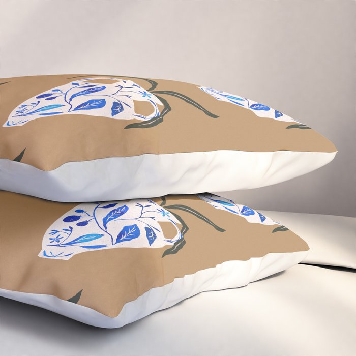 Dynasty Vase with Citrus & Blossoms Pillow Sham Gallery Image 3