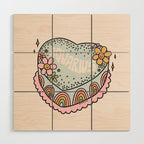 Aquarius Heart Cake Wood Wall Art Gallery Image 1
