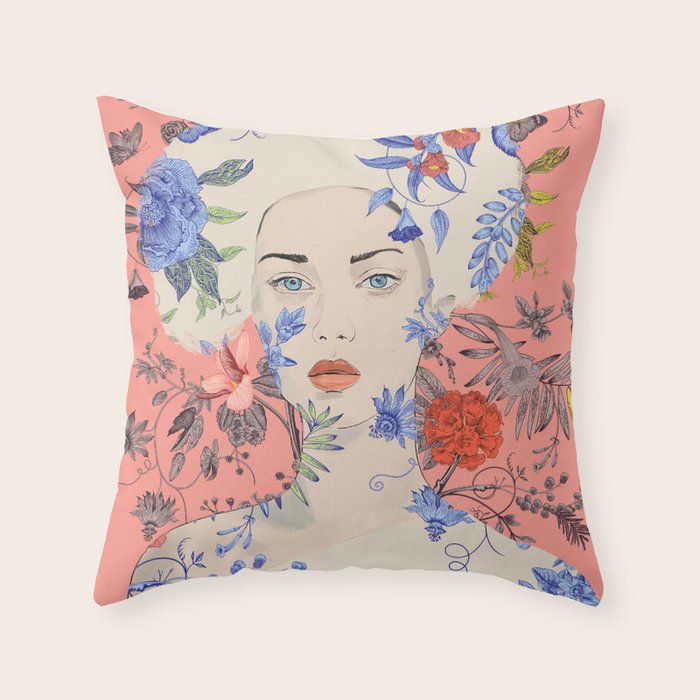 Blooming 27 Throw Pillow Gallery Image 1
