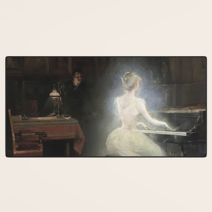 Spirit Painting 1885 George Roux Desk Mat Gallery Image 3