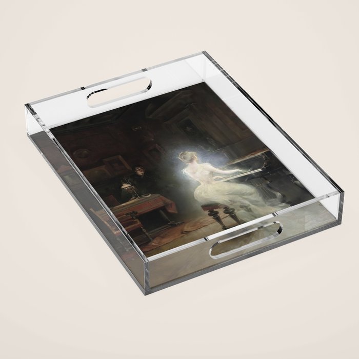 Spirit Painting 1885 George Roux Acrylic Tray Gallery Image 1