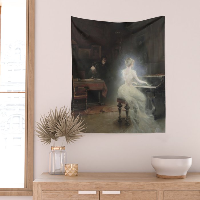 Spirit Painting 1885 George Roux Wall Tapestry Gallery Image 2