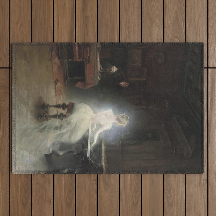Spirit Painting 1885 George Roux Outdoor Rug Gallery Image 1
