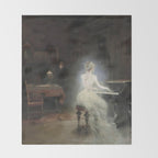 Spirit Painting 1885 George Roux Throw Blanket Gallery Image 2