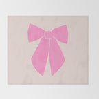 Pink Bow Throw Blanket Gallery Image 2