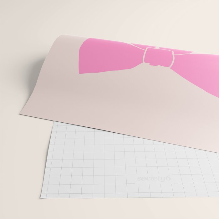 Pink Bow Wrapping Paper Gallery Image 2
