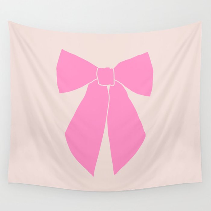 Pink Bow Wall Tapestry Gallery Image 4