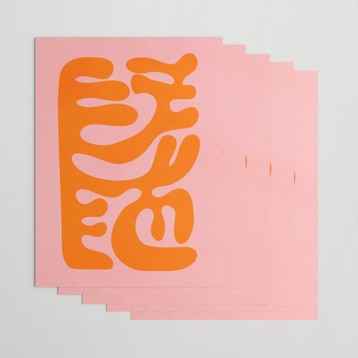 Tangerine & Sundown: Matisse Paper Cutouts 12 Wrapping Paper Gallery Image 3