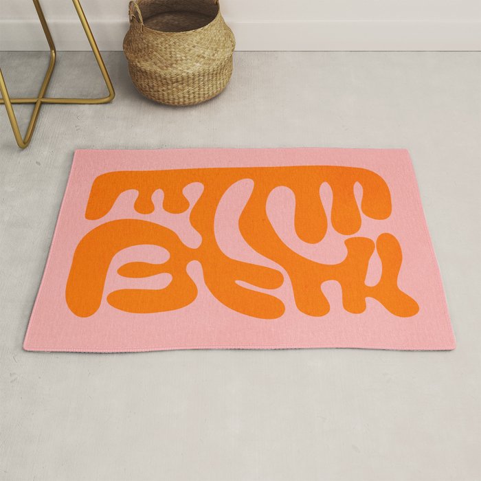 Tangerine & Sundown: Matisse Paper Cutouts 12 Rug Gallery Image 1
