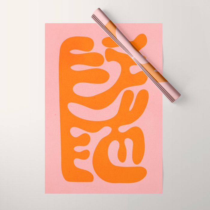 Tangerine & Sundown: Matisse Paper Cutouts 12 Wrapping Paper Gallery Image 1