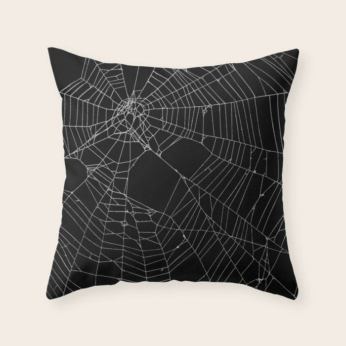 SpiderWeb Web Throw Pillow Gallery Image 6