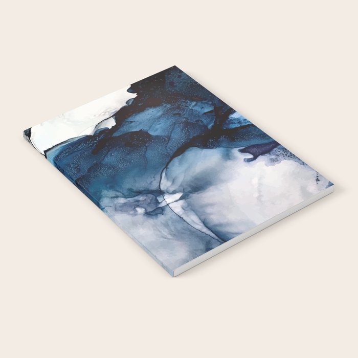 White Sand Blue Sea - Alcohol Ink Painting Notebook Gallery Image 2