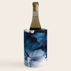 White Sand Blue Sea - Alcohol Ink Painting Wine Chiller Gallery Image 3