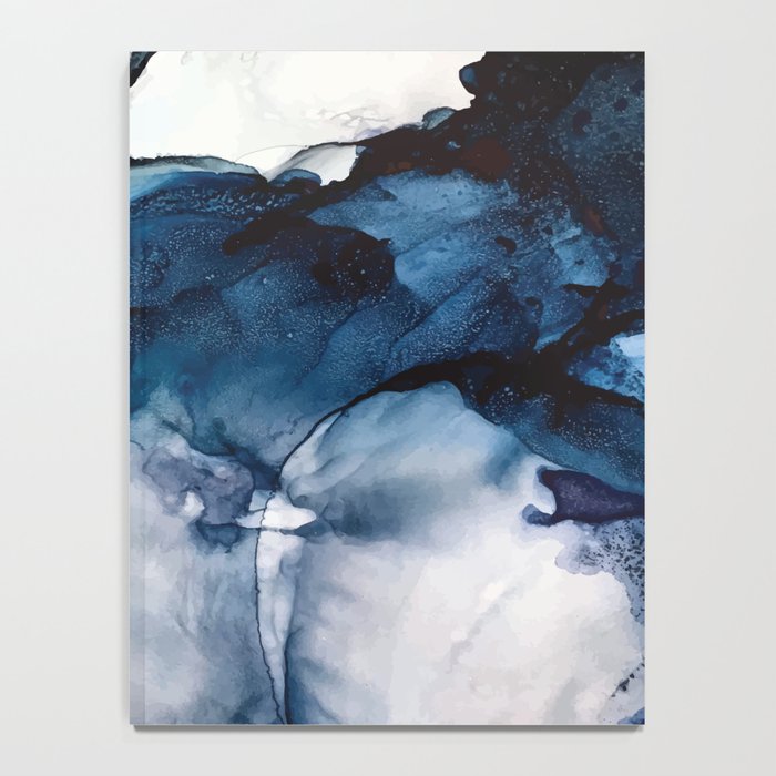 White Sand Blue Sea - Alcohol Ink Painting Notebook Gallery Image 4