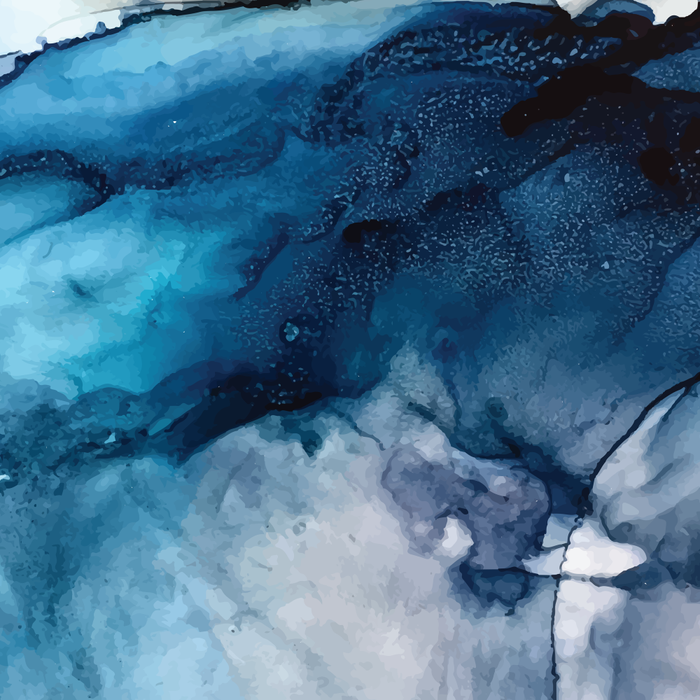 White Sand Blue Sea - Alcohol Ink Painting Coffee Mug Gallery Image 2